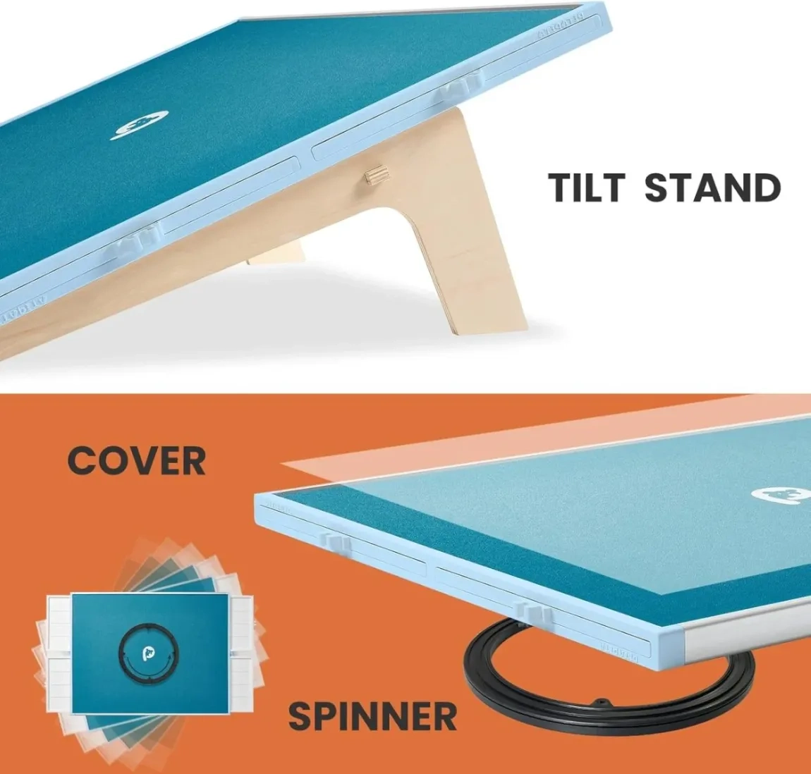 ⏰Last Day Sale $19⏰ Rotating Puzzle Board with Drawers and Cover,Tilt&Lazy Susan - Image 11